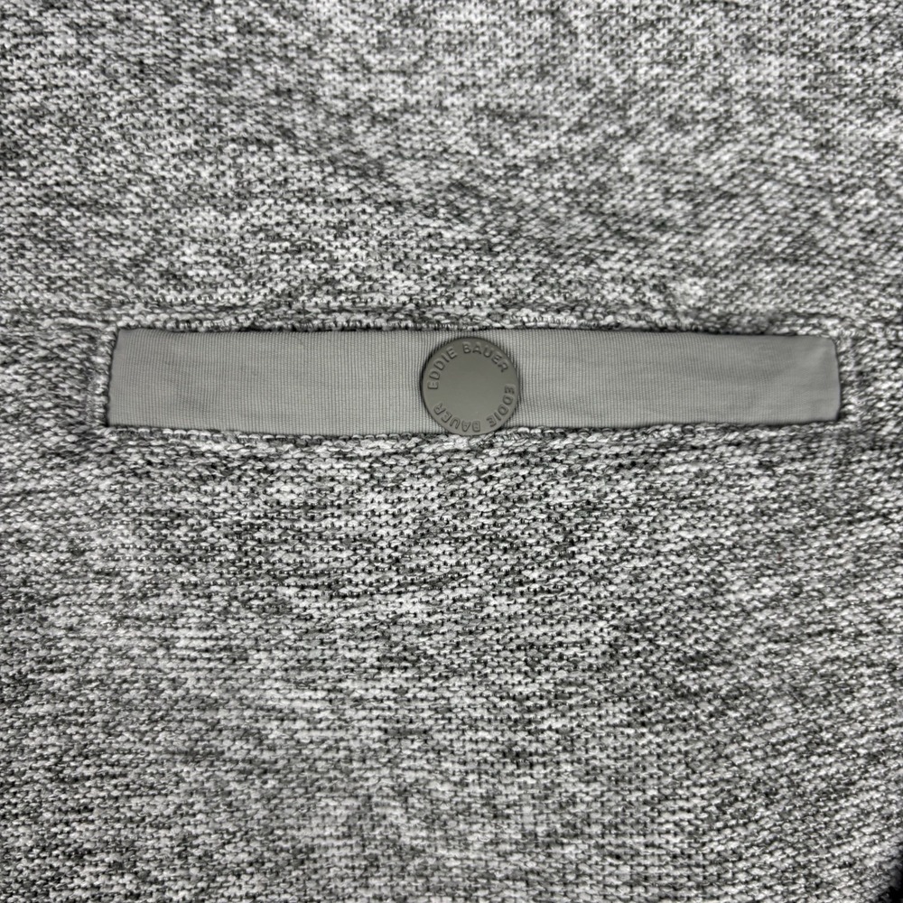 Eddie Bauer Pullover Mens Small Gray 1/4 Button Sweater Fleece Casual Outdoors - Picture 4 of 12